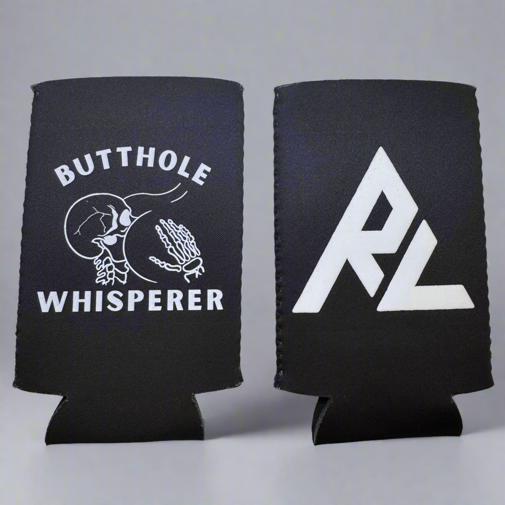 Butthole Whisperer Can Sleeve - black