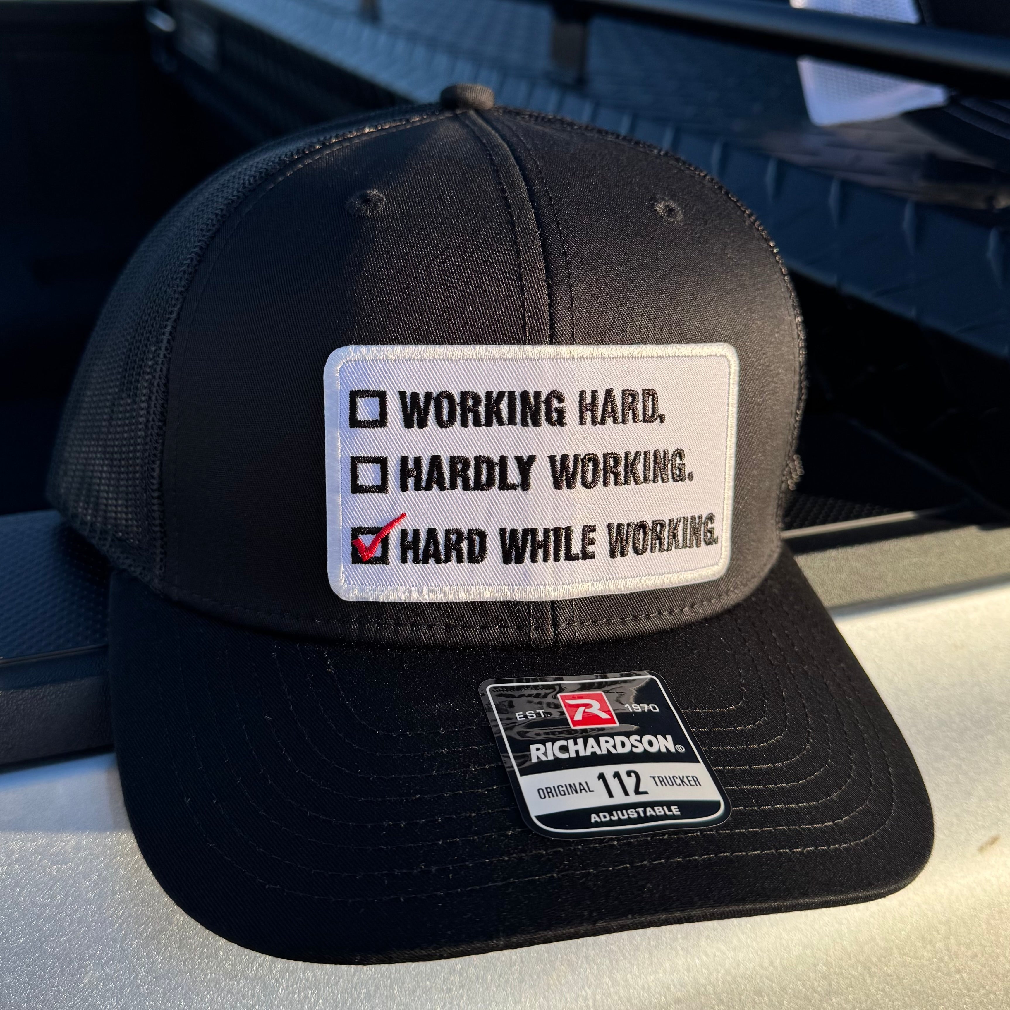 QUICK ORDER Hard While Working Hat