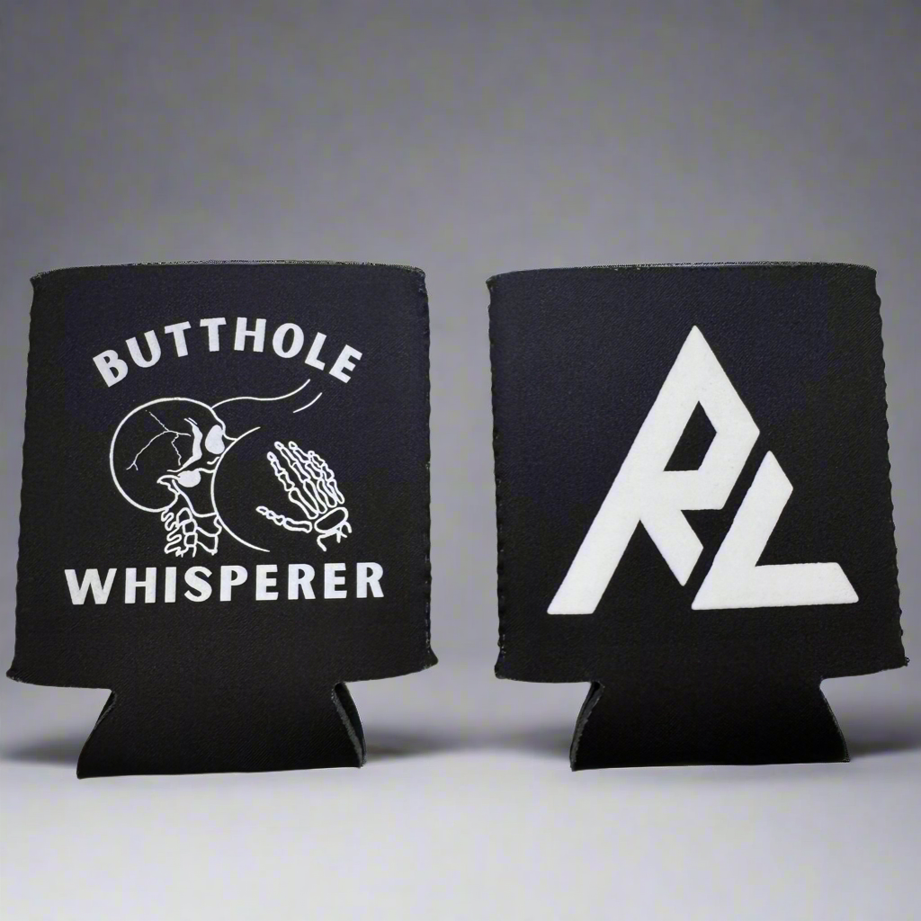 Butthole Whisperer Can Sleeve - black