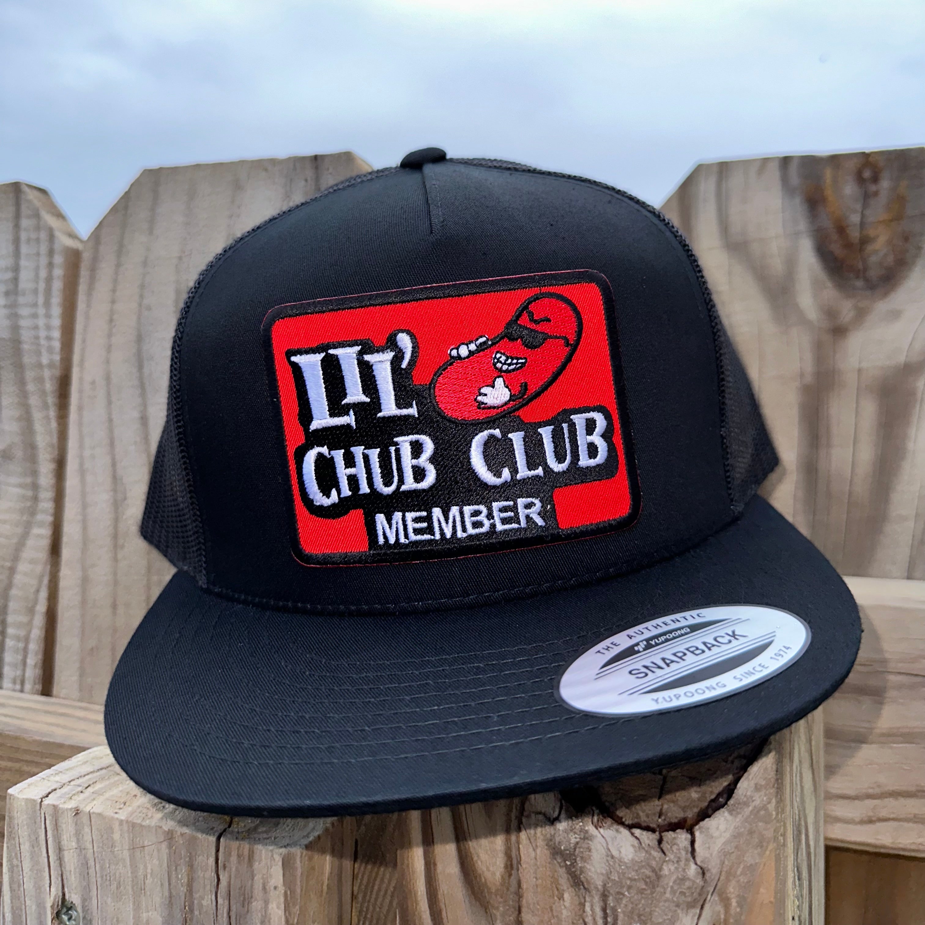 QUICK ORDER Lil Chub Club Member Hat Black 6006 Rusty Lids