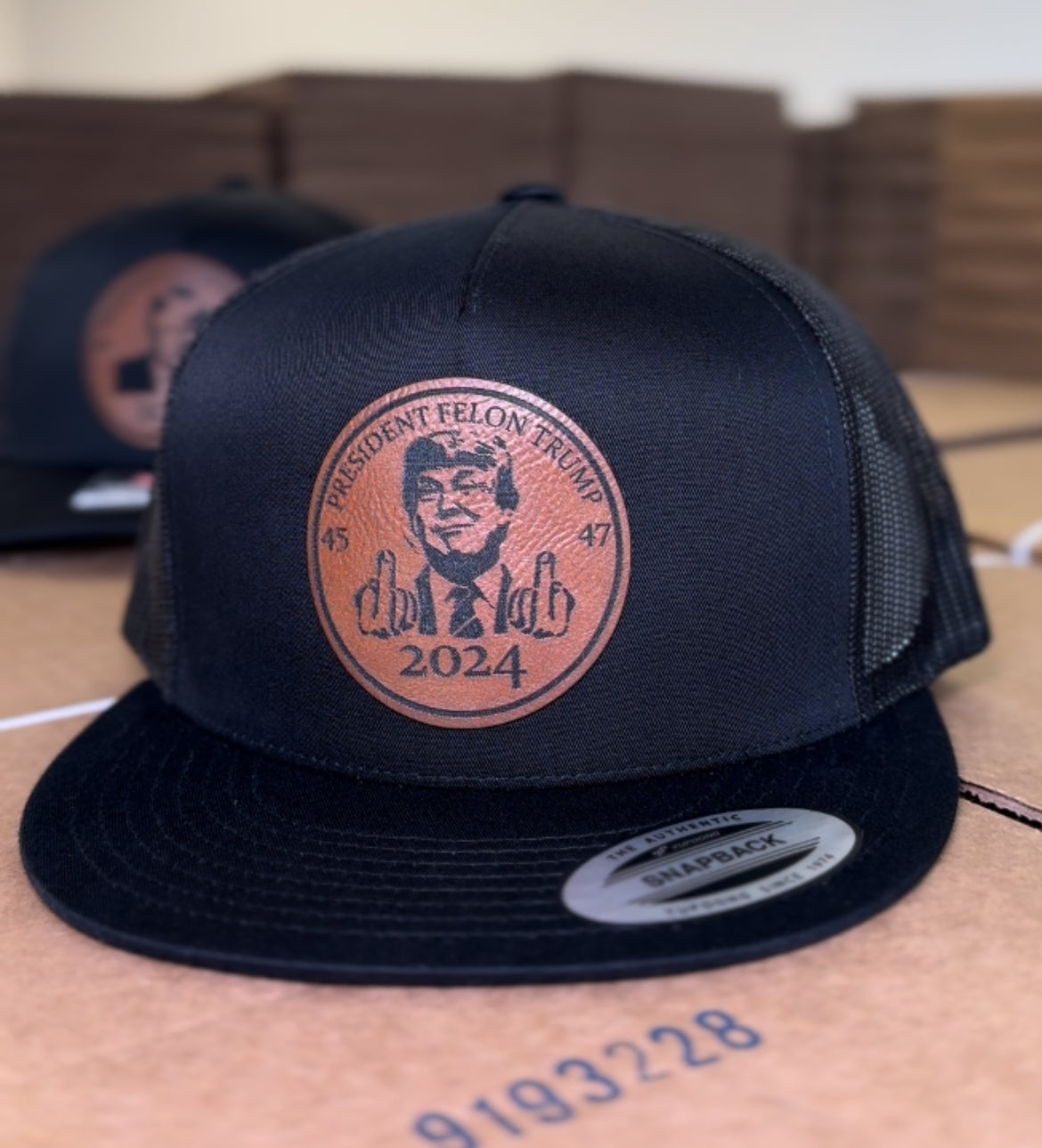 Felon Patch QUICK ORDER President Felon Trump Hat - Black 6006 | Finger Patch ...