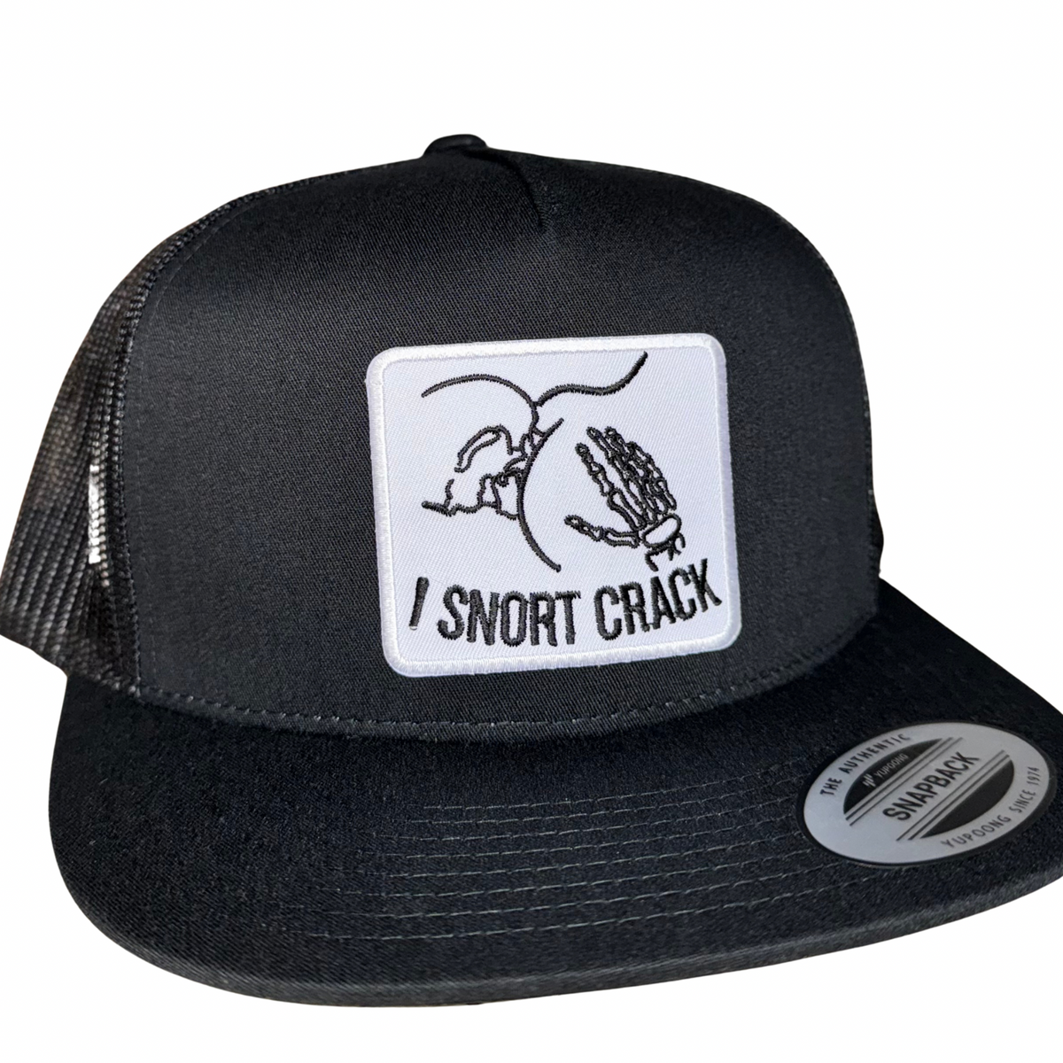 QUICK ORDER I Snort Crack Hat - Black 6006 – Rusty Lids