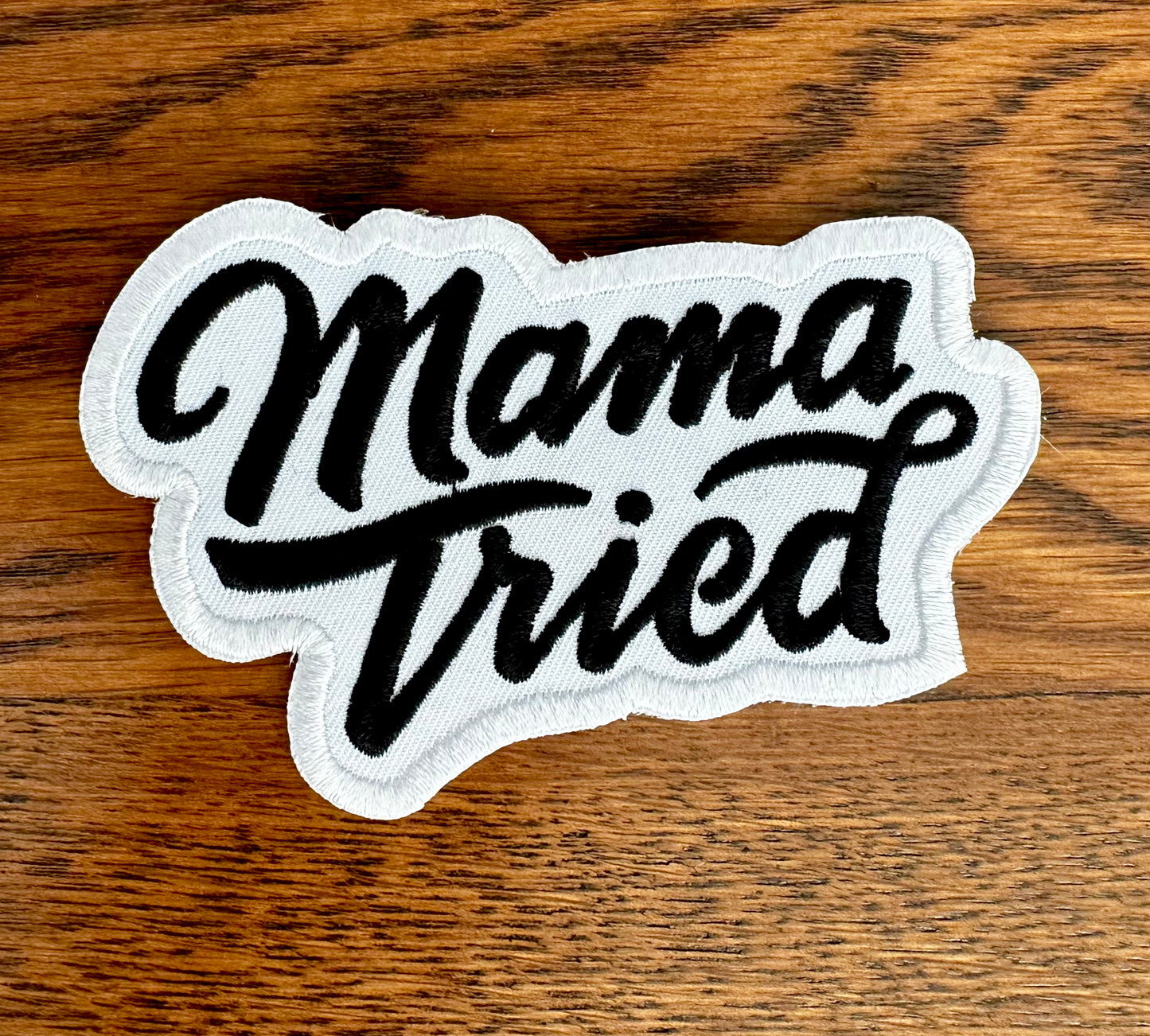Mama Tried Patch - White – Rusty Lids