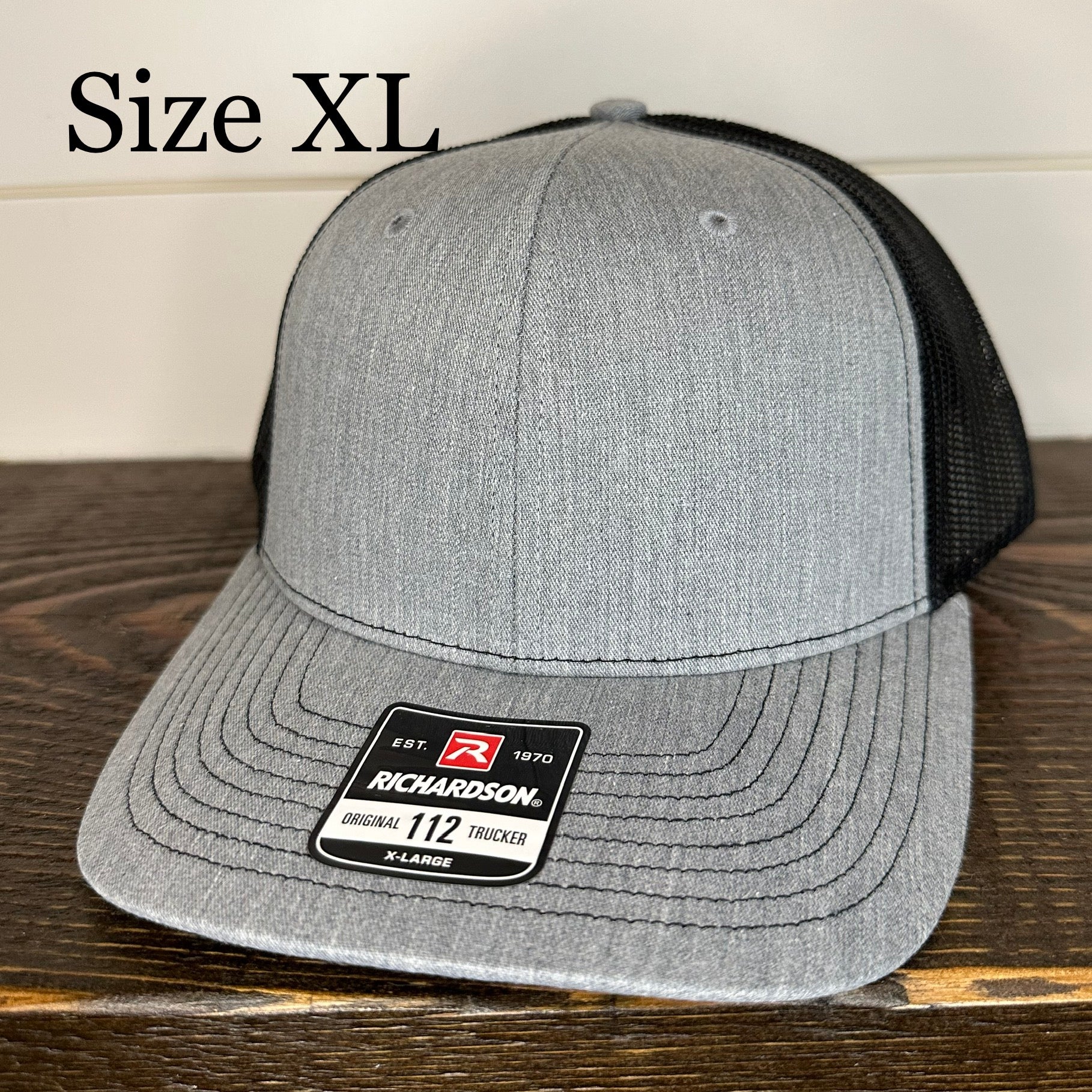XL Richardson XL 112 Classic Trucker Hat Heather Grey Black Rusty xl richardson xl 112 classic trucker hat heather grey black rusty