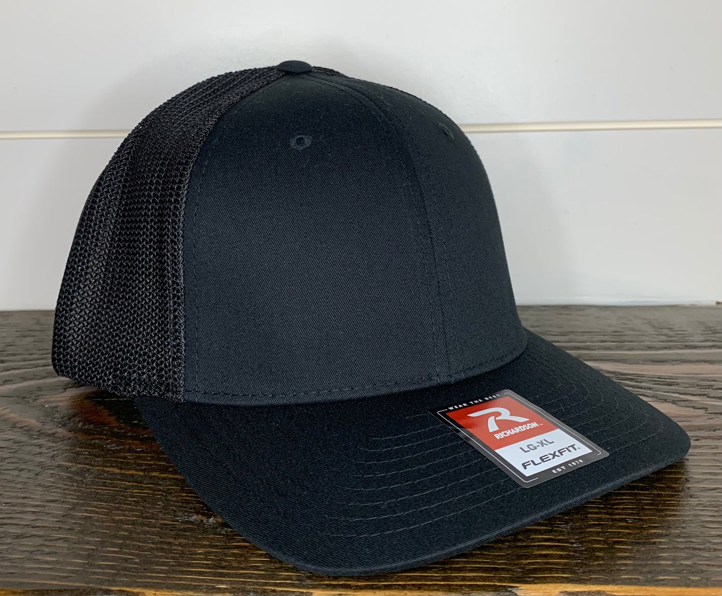 Richardson 110 LG/ XL FLEXFIT Trucker Hat - Black – Rusty Lids